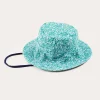 Hats | Swimwear | Pepa London Adelaide Floral Beach Hat in Green (S-M)