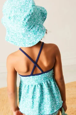 Hats | Swimwear | Pepa London Adelaide Floral Beach Hat in Green (S-M)