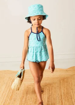 Hats | Swimwear | Pepa London Adelaide Floral Beach Hat in Green (S-M)