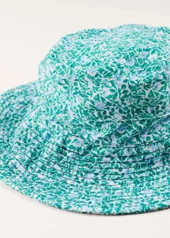Hats | Swimwear | Pepa London Adelaide Floral Beach Hat in Green (S-M)