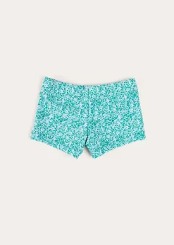 Swimwear | Pepa London Adelaide Floral Swim Shorts in Green (12mths-4yrs)