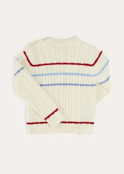 Knitwear & Cardigans | Pepa London Anchor Motif Cable Detail Jumper in Beige (2-10yrs)