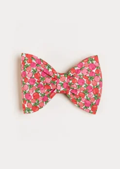 Hair Accessories | Hair Accessories | Pepa London Annie Floral Print Medium Bow Clip in Pink