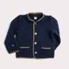 Coats & Jackets | Coats & Jackets | Pepa London Austrian Single Breasted Contrast Trim Jacket in Blue (18mths-10yrs)