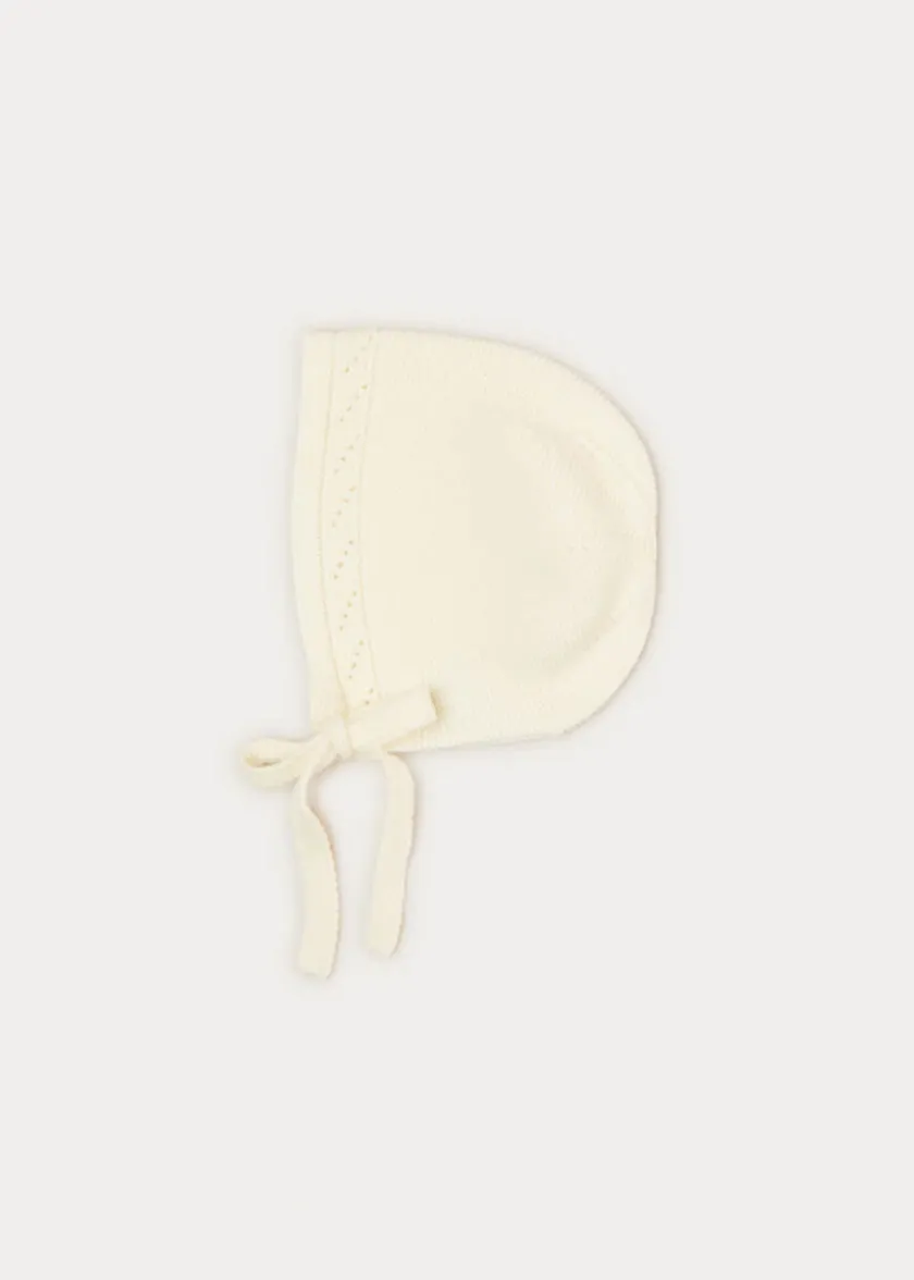 Bonnets & Booties | Bonnets & Booties | Pepa London Baby Bonnet In Cream (S-L)
