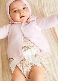 Bonnets & Booties | Knitwear & Cardigans | Pepa London Baby Bonnet In Pink (S-L)
