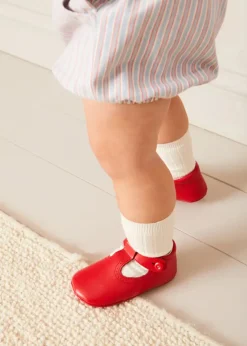 Bloomers, Shorts & Trousers | Bloomers & Pants | Pepa London Beaufort Striped Button Detail Bloomers in Red (3mths-3yrs)