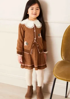 Socks & Tights | Socks & Tights | Pepa London Beige Ribbed Tights (0mths-10yrs)