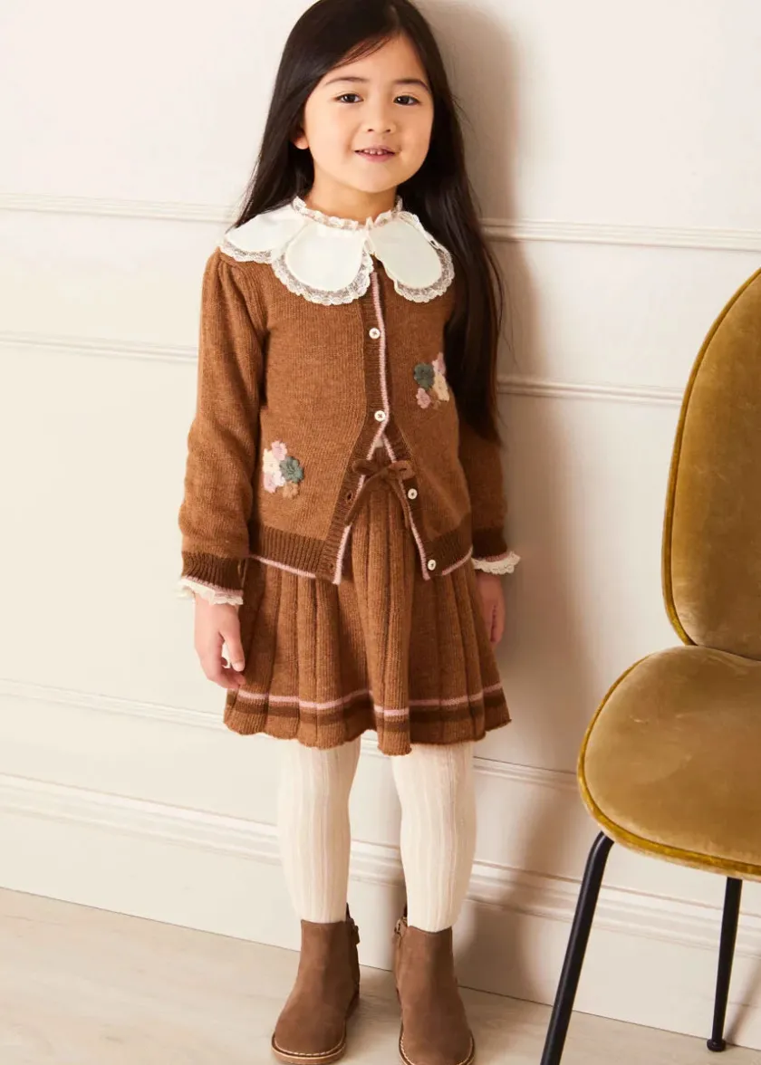 Socks & Tights | Socks & Tights | Pepa London Beige Ribbed Tights (0mths-10yrs)
