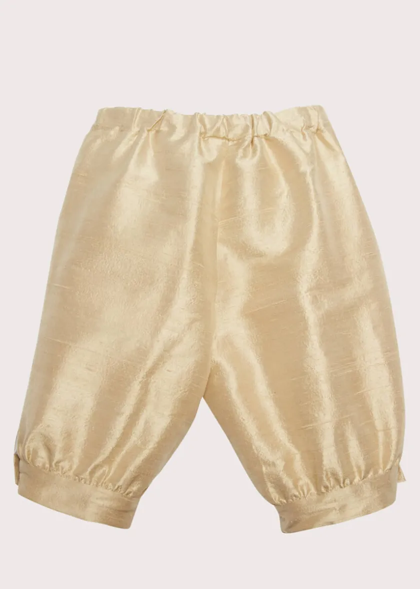 Shorts & Trousers | Shorts & Trousers | Pepa London Beige Silk Pageboy Knickerbockers (12mths-10yrs)