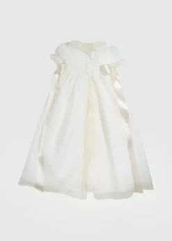 Dresses | Baby Gowns | Pepa London Bespoke Christening Gown with Side Satin Sash and Bonnet