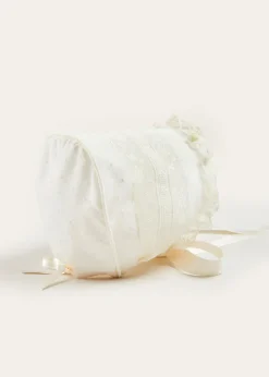 Dresses | Baby Gowns | Pepa London Bespoke Traditional Christening Gown with Front Satin Sash and Bonnet