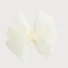 Hair Accessories | Hair Accessories | Pepa London Big Bow Tulle Clip in Ivory