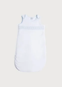 Nightwear | Nightwear | Pepa London Blue Hand Smocked Sleeping Bag (3-18mths)