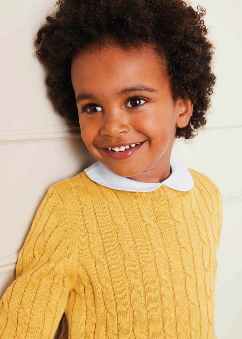 Shirts | Pepa London Blue Peter Pan Collar Shirt With Front Pleat (12mths-3yrs)