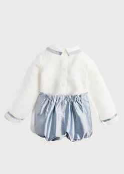 Two-piece Sets | Two-piece Sets | Pepa London Blue Silk Celebration Set (3mths-4yrs)