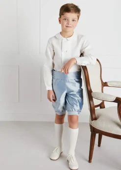 Shorts & Trousers | Shorts & Trousers | Pepa London Blue Silk Pageboy Knickerbockers (12mths-10yrs)