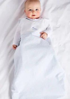 Towels, Blankets & Sleeping Bags | Towels, Blankets & Sleepwear | Pepa London Blue Sleeping Bag with Rocking Horse Detail