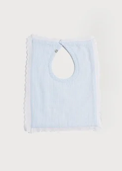 Bibs | Bibs | Pepa London Blue Striped Cotton Bib