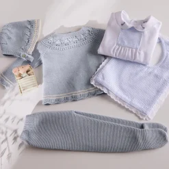 Bibs | Bibs | Pepa London Blue Striped Cotton Bib