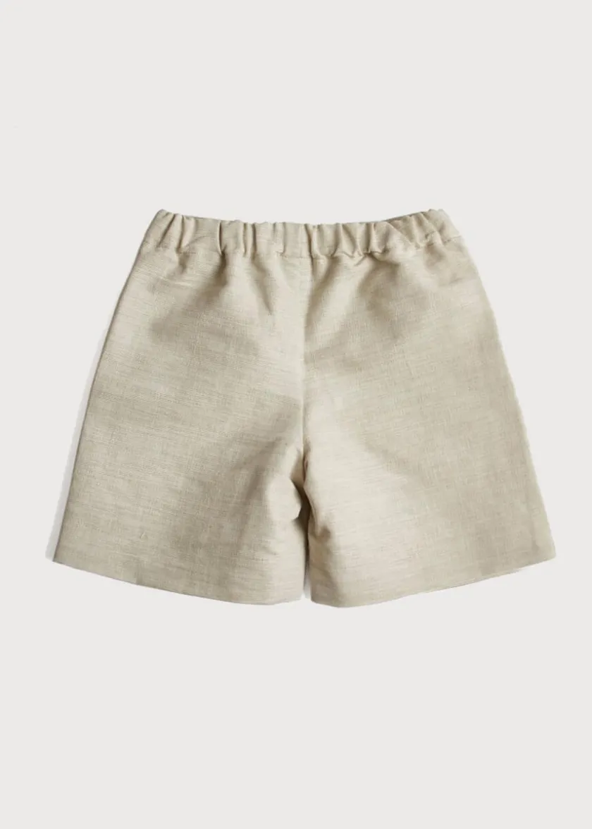 Shorts & Trousers | Shorts & Trousers | Pepa London Boys Celebration Shorts Beige (4-10yrs)