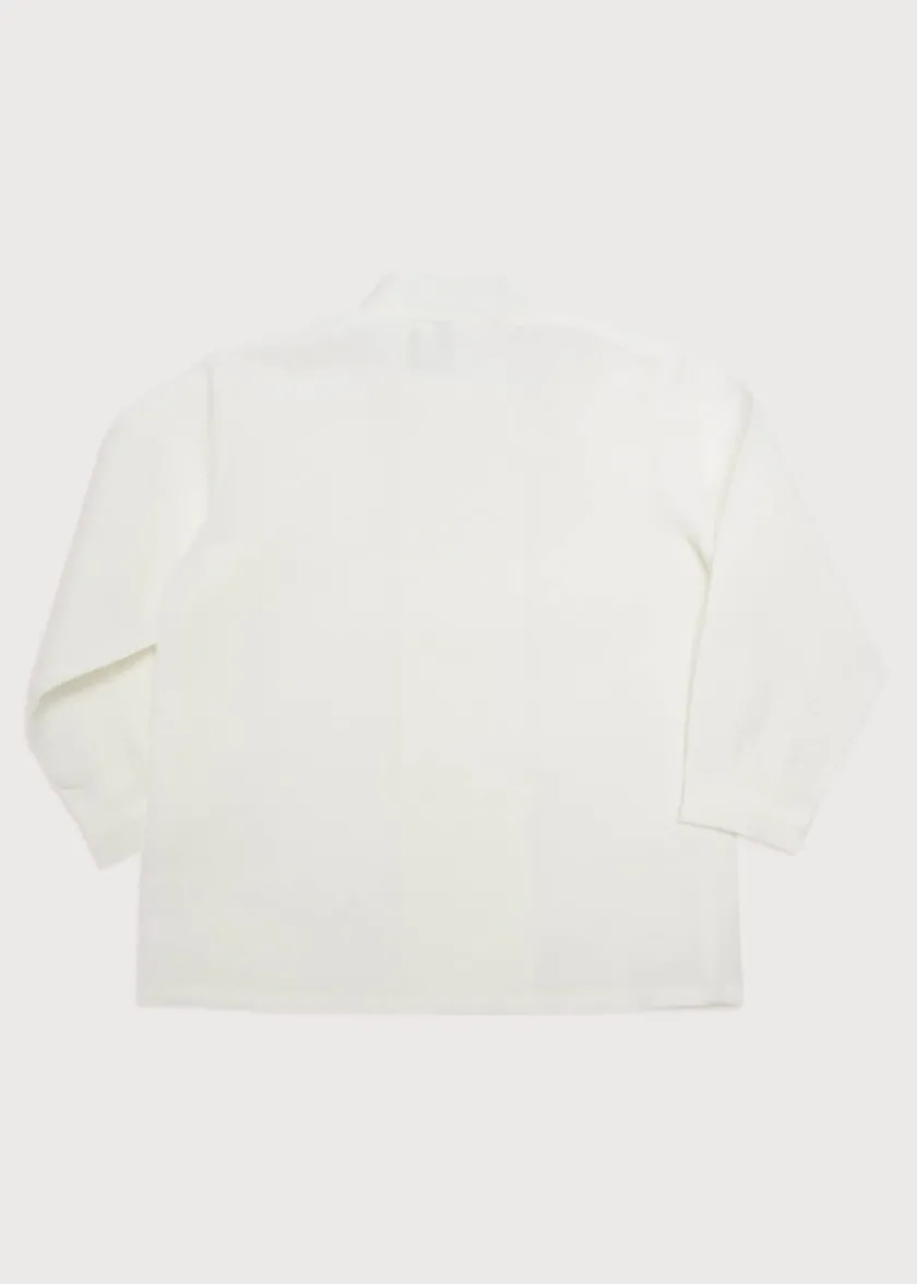 Tops & Shirts | Tops & Shirts | Pepa London Boy's white double-breasted Mandarin collar shirt (12mths-10yrs)