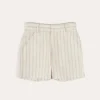 Shorts & Trousers | Pepa London Brompton Striped Shorts in Beige (4-10yrs)