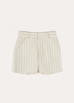 Shorts & Trousers | Pepa London Brompton Striped Shorts in Beige (4-10yrs)