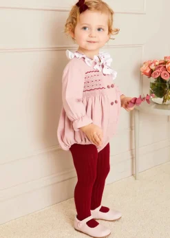 Socks & Tights | Socks & Tights | Pepa London Burgundy Ribbed Tights (0mths-10yrs)