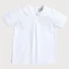 Tops & Shirts | Tops & Bodysuits | Pepa London Button Detail Cotton Top in White (2-6yrs)