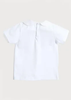 Tops & Shirts | Tops & Bodysuits | Pepa London Button Detail Cotton Top in White (2-6yrs)