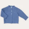 Knitwear & Cardigans | Knitwear & Cardigans | Pepa London Cable Detail Cardigan In French Blue (6mths-3yrs)