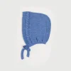 Bonnets & Booties | Bonnets & Booties | Pepa London Cable Detail Knitted Bonnet In Blue (S-L)