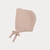 Bonnets & Booties | Bonnets & Booties | Pepa London Cable Detail Knitted Bonnet in Beige (S-L)
