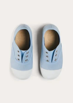 Plimsolls | Plimsolls | Pepa London Canvas Plimsolls in Blue (20-35EU)