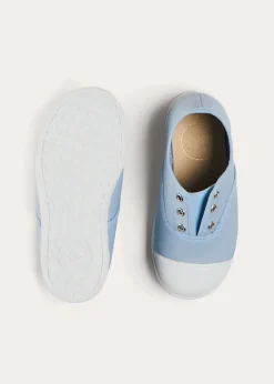 Plimsolls | Plimsolls | Pepa London Canvas Plimsolls in Blue (20-35EU)