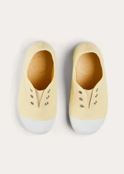 Plimsolls | Plimsolls | Pepa London Canvas Plimsolls in Cream (20-35EU)