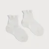 Socks & Tights | Socks & Tights | Pepa London Celebration Short Socks with Ruffle- Cream (0mths-10yrs)
