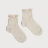 Socks & Tights | Socks & Tights | Pepa London Celebration Short Socks with ruffle - Sand (0mths-10yrs)