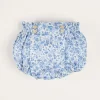 Bloomers & Shorts | Bloomers & Pants | Pepa London Charlotte Floral Button Detail Bloomers in Blue (1mth-2yrs)