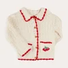 Knitwear & Cardigans | Knitwear & Cardigans | Pepa London Cherry Motif Crochet Cardigan in Beige (2-10yrs)