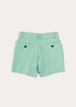 Shorts & Trousers | Pepa London Cheyne Striped Pocket Detail Shorts in Green (4-10yrs)