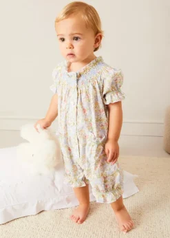 Lookbooks | Pepa London Clara Floral All-In-One Pyjamas in Green (9mths-2yrs) | White Teddy Bear (100% Alpaca Fur) | Flower Fairies of the Spring Book in White
