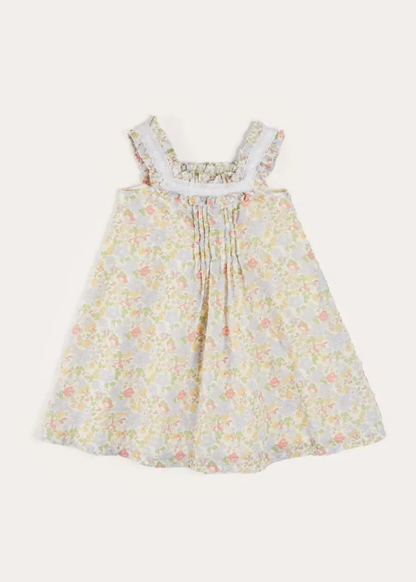 Nightwear | Nightwear | Pepa London Clara Floral Frill Trim Night Dress in Green (18mths-10yrs)