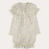 Nightwear | Nightwear | Pepa London Clara Floral Ruffle Collar Short Sleeve Pyjamas in Green (18mths-10yrs)