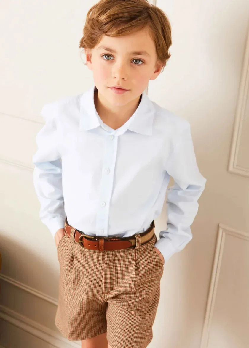 Tops & Shirts | Pepa London Classic Blue Cotton Oxford Shirt (4-10yrs)
