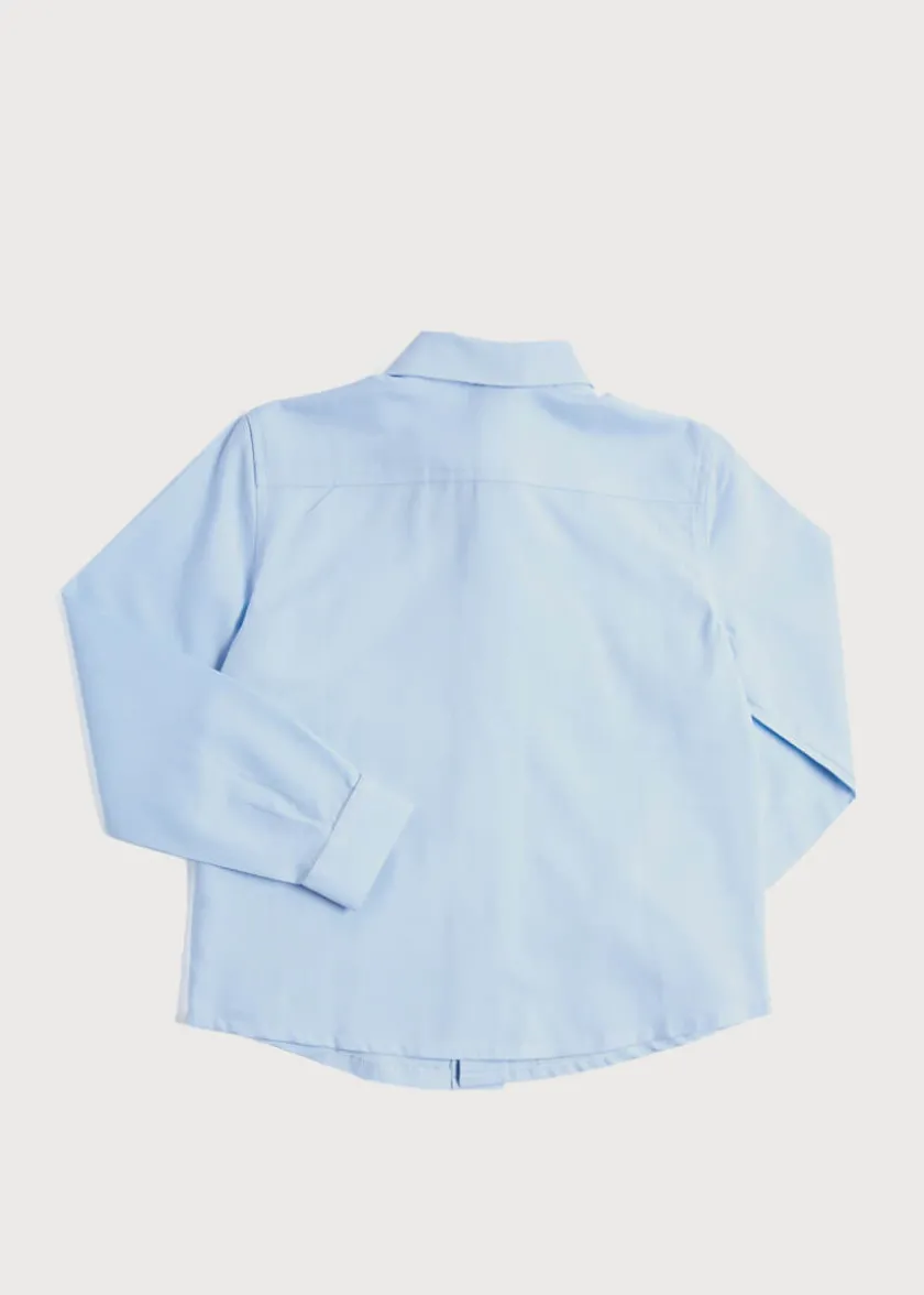 Tops & Shirts | Pepa London Classic Blue Cotton Oxford Shirt (4-10yrs)