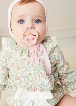 Blouses | Pepa London Cordelia Floral Long Sleeve Blouse in Pink Made with Liberty Fabric (1-12m)