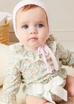 Blouses | Pepa London Cordelia Floral Long Sleeve Blouse in Pink Made with Liberty Fabric (1-12m)