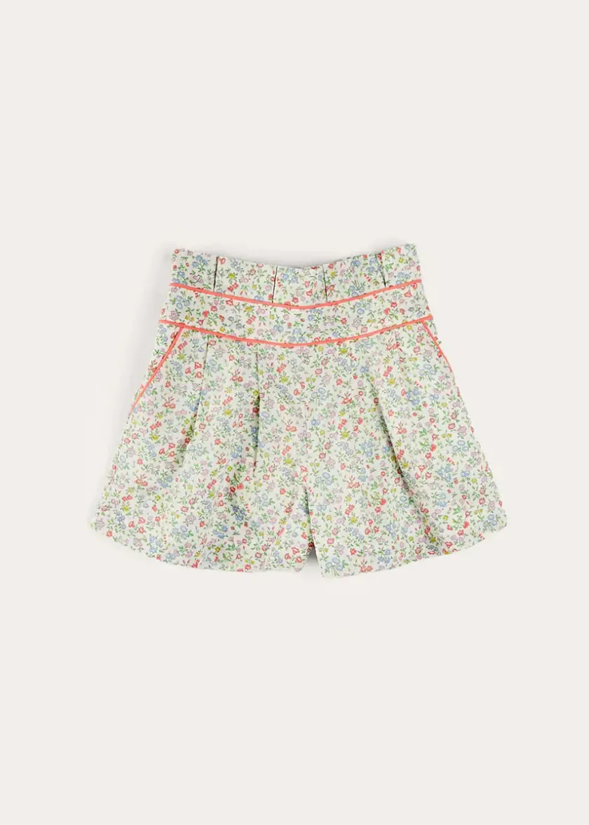 Skirts & Shorts | Pepa London Cordelia Floral Shorts in Pink Made with Liberty Fabric (4-10yrs)